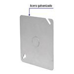 Tapadera Cuadrada de Metal Gris