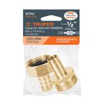 Conector Hembra-Macho de Metal 1/2 Plg