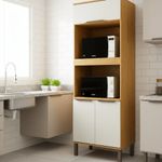 Gabinete Verace con Espacio para Microondas de 70 x 51.6 x 220 Cm