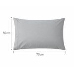 Set de Sobrefundas para Almohada 50 x 72 cm Color Gris