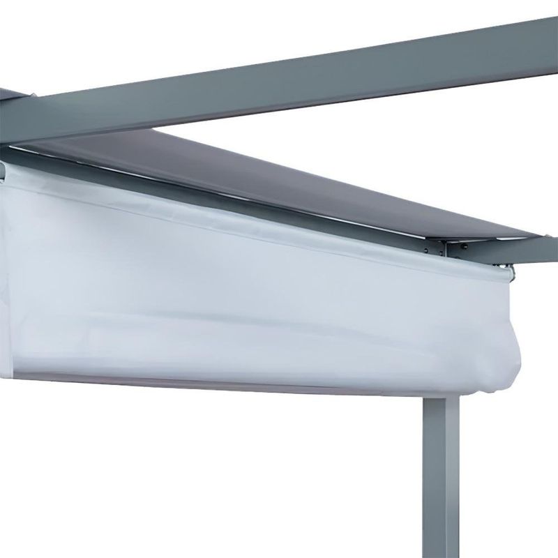 Pérgola de Acero Horali Color Gris Antracita de 199 x 297 Cm