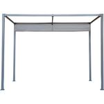 Pérgola de Acero Horali Color Gris Antracita de 199 x 297 Cm