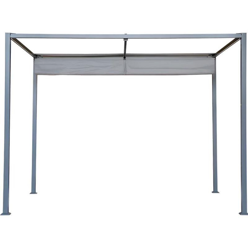 Pérgola de Acero Horali Color Gris Antracita de 199 x 297 Cm