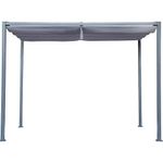 Pérgola de Acero Horali Color Gris Antracita de 199 x 297 Cm