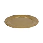 Plato Base de 33 cm con Diseño Texturizado Color Dorado