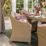 Set de 2 Sillones de Jardín Medena de Aluminio Color Beige