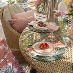 Set de 2 Sillones de Jardín Medena de Aluminio Color Beige