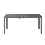 Mesa de Jardín Extensible Idaho de Aluminio de 110 a 162 x 75 x 82 cm Color Gris