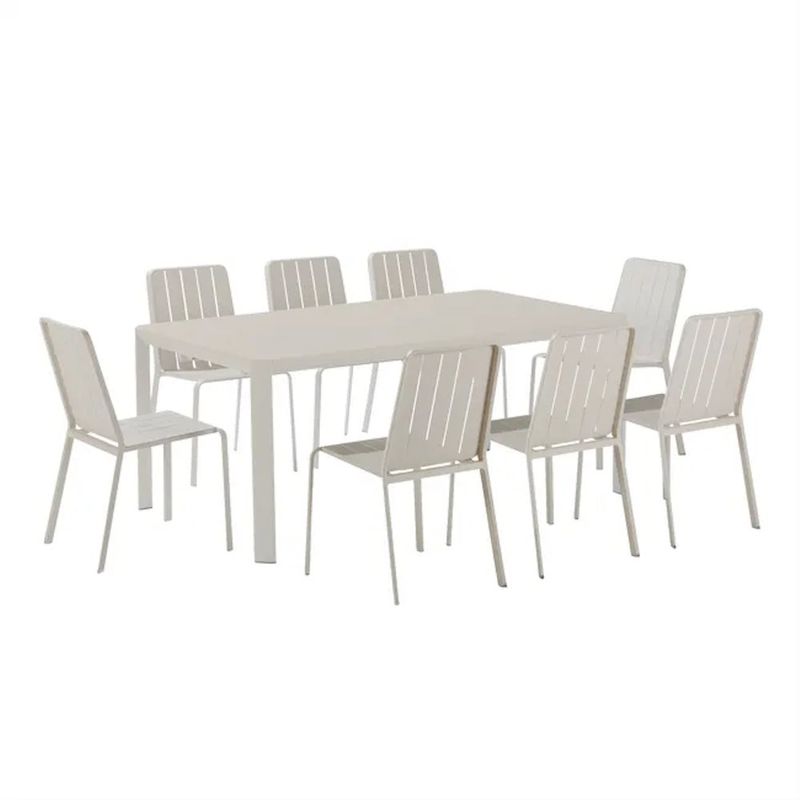 Mesa de Jardín Extensible Idaho de Aluminio de 180 a 240 x 100 x 76 cm Color Beige