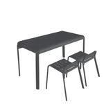 Banco de Jardín Idaho de Aluminio de 51 x 48.5 x 56 cm Color Gris