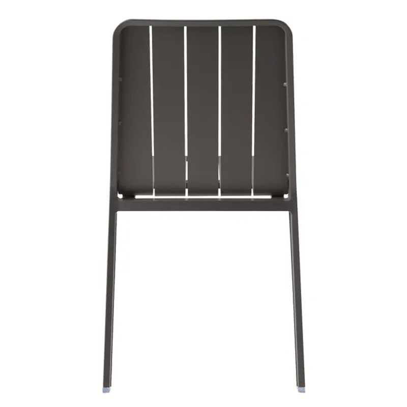 Silla de Jardín Idaho sin Brazos de Aluminio Color Gris