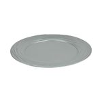 Plato Base de 33 cm con Diseño Texturizado Color Plateado