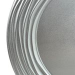 Plato Base de 33 cm con Diseño Texturizado Color Plateado