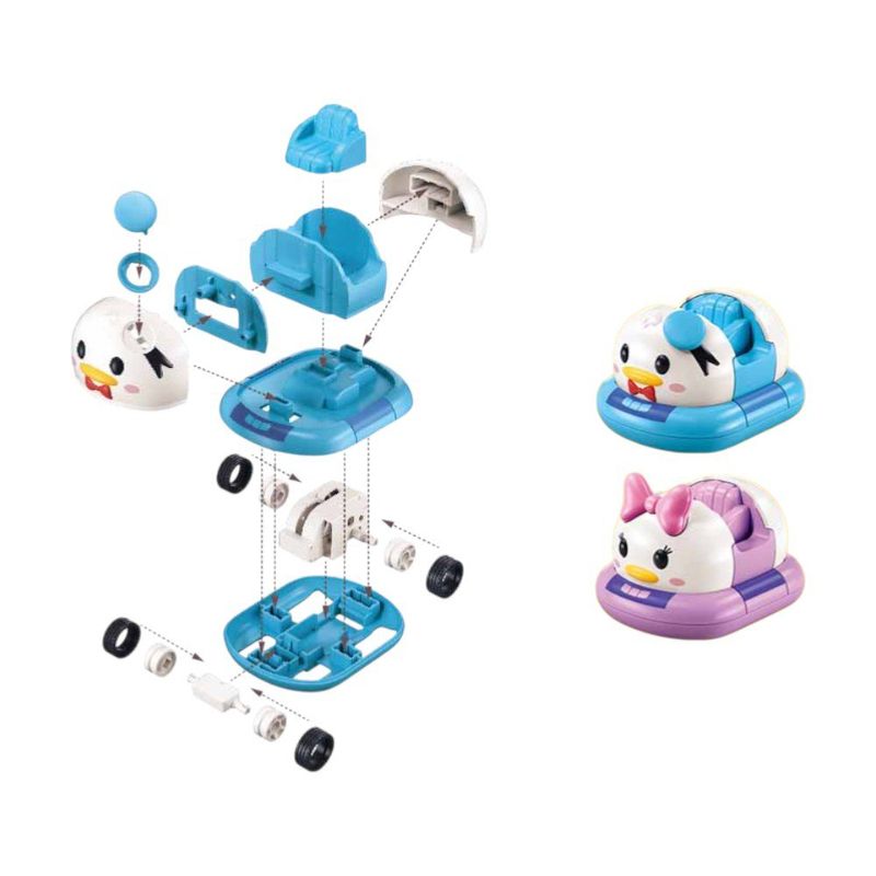 Set de Construcción 2 Vehículos Choques Donald y Daisy