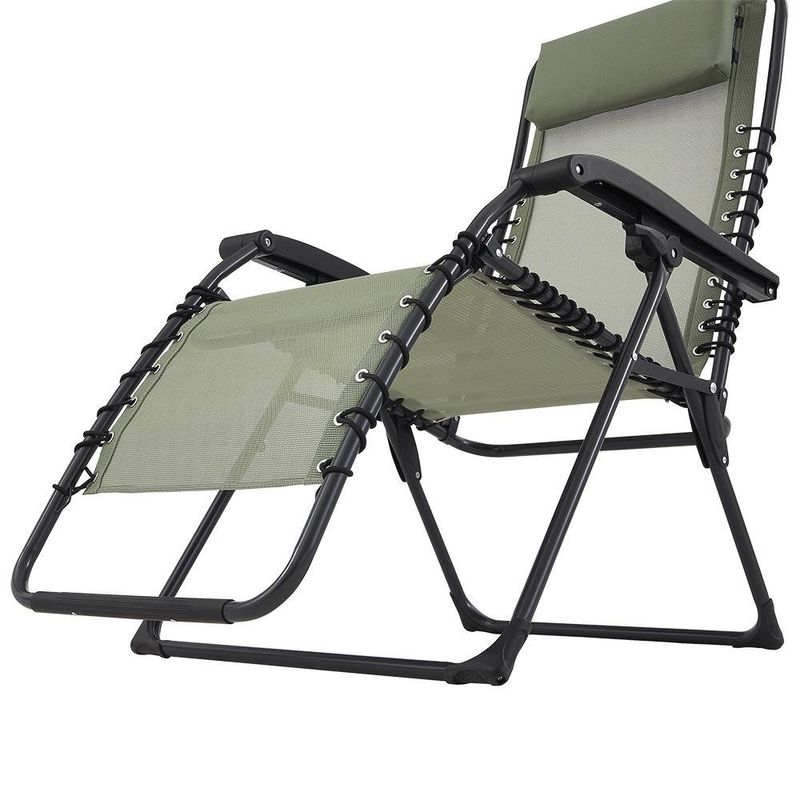 Silla de Jardín Gravedad Cero II de 87 x 110 x 66 cm Color Verde