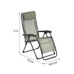 Silla de Jardín Gravedad Cero II de 87 x 110 x 66 cm Color Verde