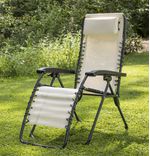 Silla de Jardín Gravedad Cero II de 87 x 110 x 66 cm Color Beige