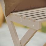 Set de Muebles de Balcón Origami para 2 Personas Color Beige