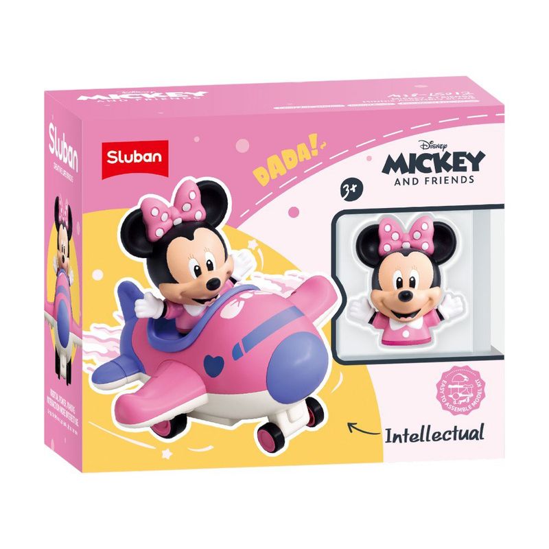 Set de Construcción Avión a Fricción Minnie 7 Pzas