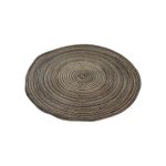 Individual Redondo de 38 cm Tejido Decorativo Color Café
