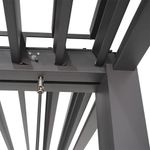 Extensión para Pérgola Bioclimática Modus de Aluminio Color Gris de 360 x 360 Cm