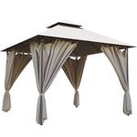 Pérgola de Metal Oxis Color Gris de 301 x 280 x 301 Cm
