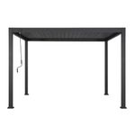 Pérgola Bioclimática Modus de Aluminio Color Gris 3.6 x 3.6 x 2.5 Metros