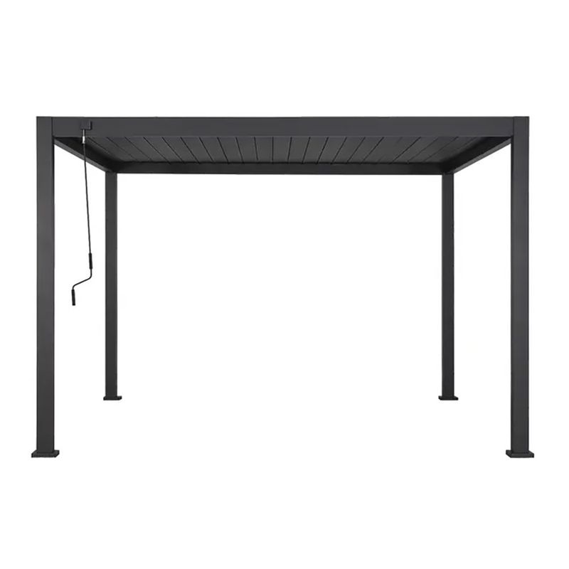 Pérgola Bioclimática Modus de Aluminio Color Gris 3.6 x 3.6 x 2.5 Metros