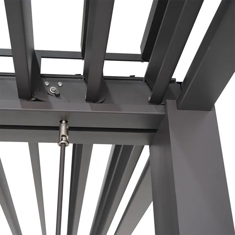Pérgola Bioclimática Modus de Aluminio Color Gris 3.6 x 3.6 x 2.5 Metros