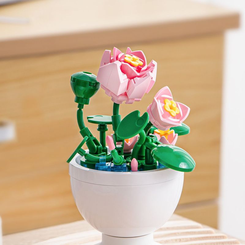 Set de Construcción Mini Plantas Armables Diseños Surtidos