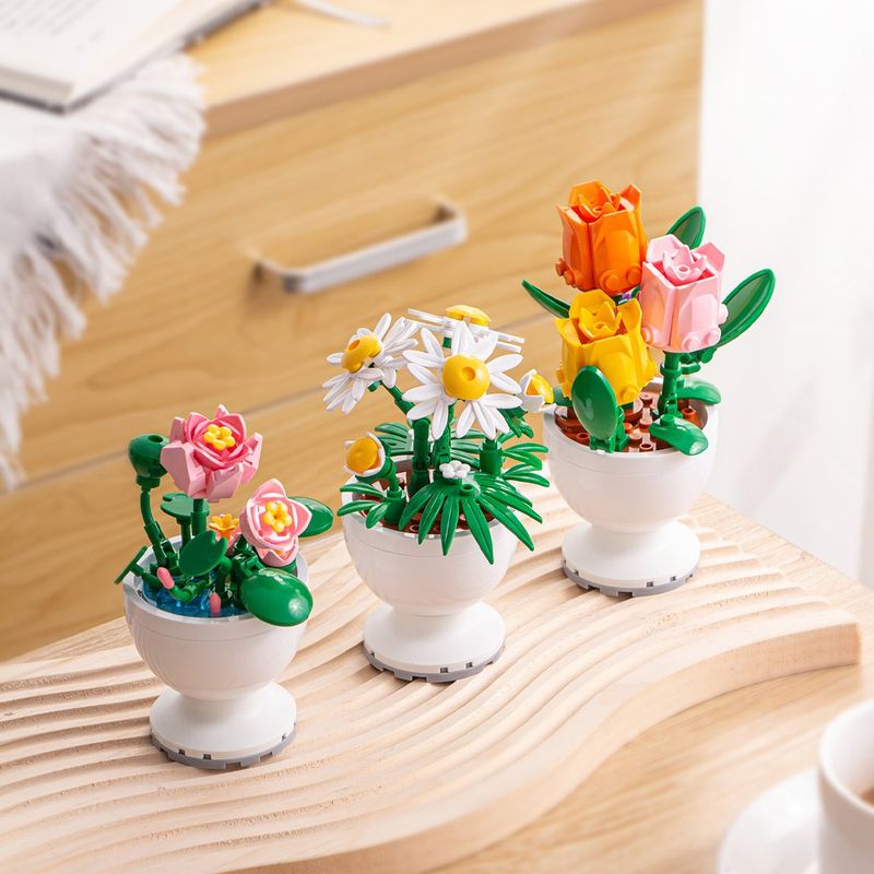 Set de Construcción Mini Plantas Armables Diseños Surtidos