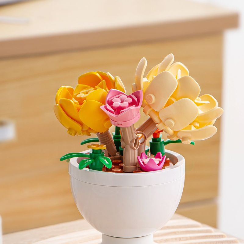 Set de Construcción Mini Plantas Armables Diseños Surtidos