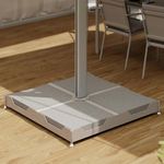 Sombrilla Rectangular Doble Sombra de Aluminio de 620 x 295 cm Color Gris