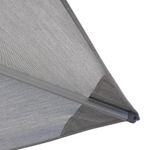 Sombrilla Rectangular Doble Sombra de Aluminio de 620 x 295 cm Color Gris