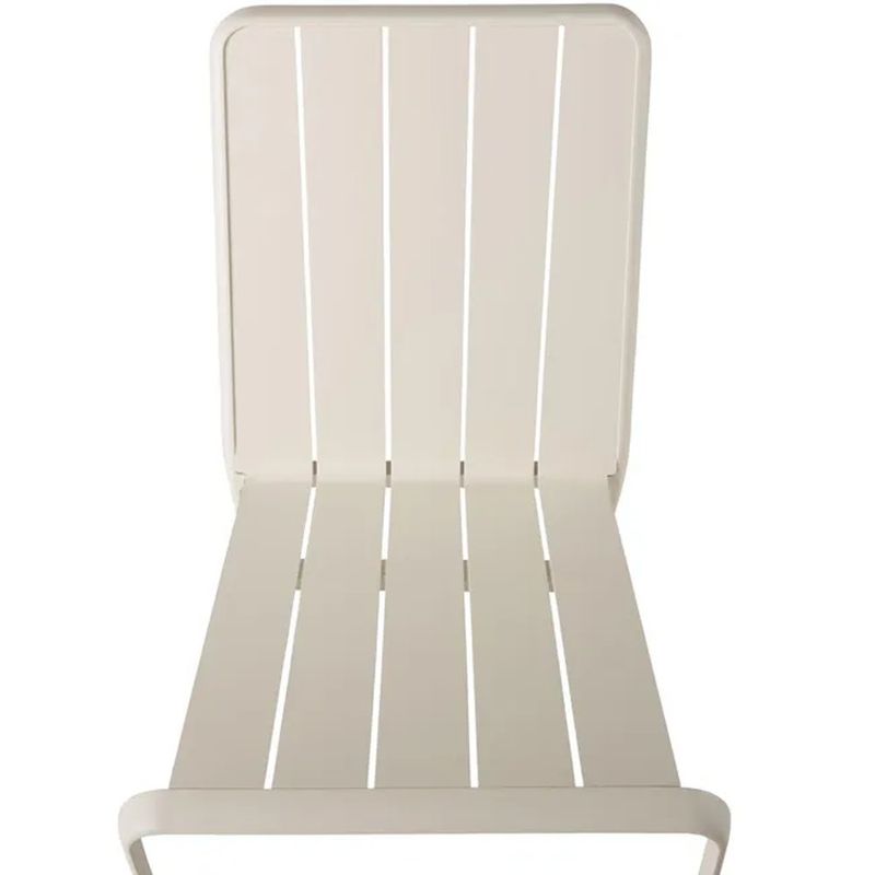 Silla de Jardín Idaho sin Brazos de Aluminio Color Beige