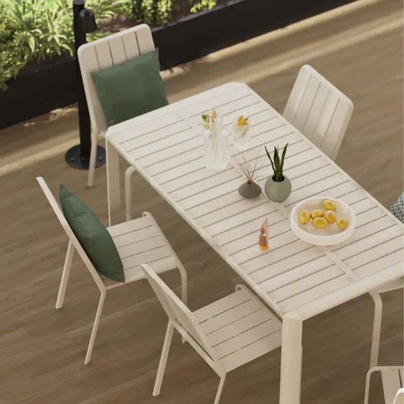 Silla de Jardín Idaho sin Brazos de Aluminio Color Beige