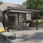 Mesa de Jardín Idaho de Aluminio de 144 x 75 x 70 cm Color Gris