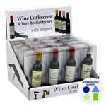 Sacacorchos para Vino Tipo Botella con Destapador
