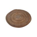 Individual Redondo de 38 cm Tejido Natural Color Café