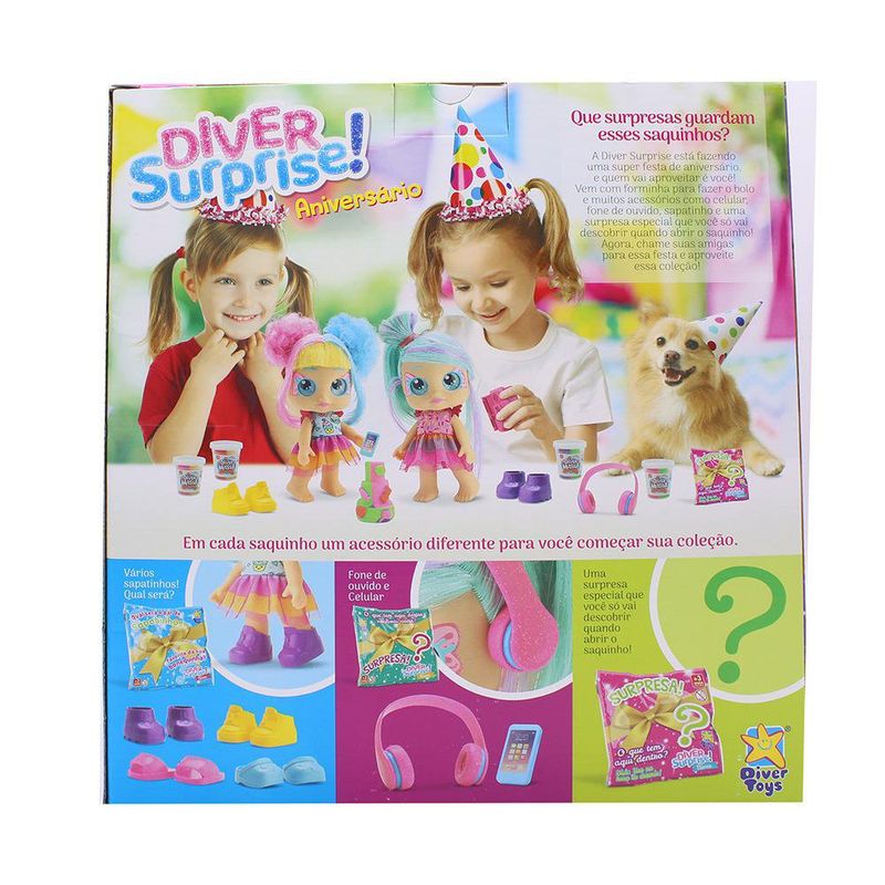 Muñeca Diver Surprise Aniversario con Masa y Accesorios