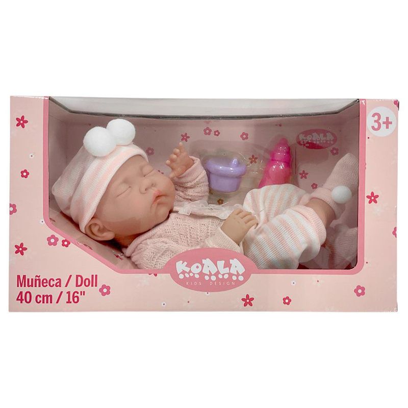 Muñeca Recién Nacida de 16 Plg Color Rosa