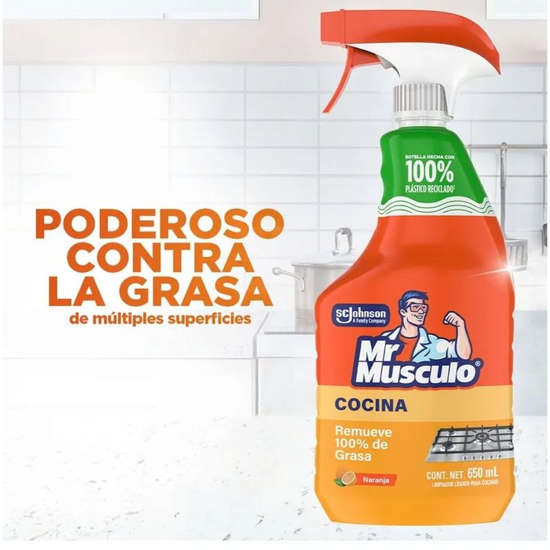 Limpiador para Cocina Mr. Músculo Aroma Naranja de 650 ml