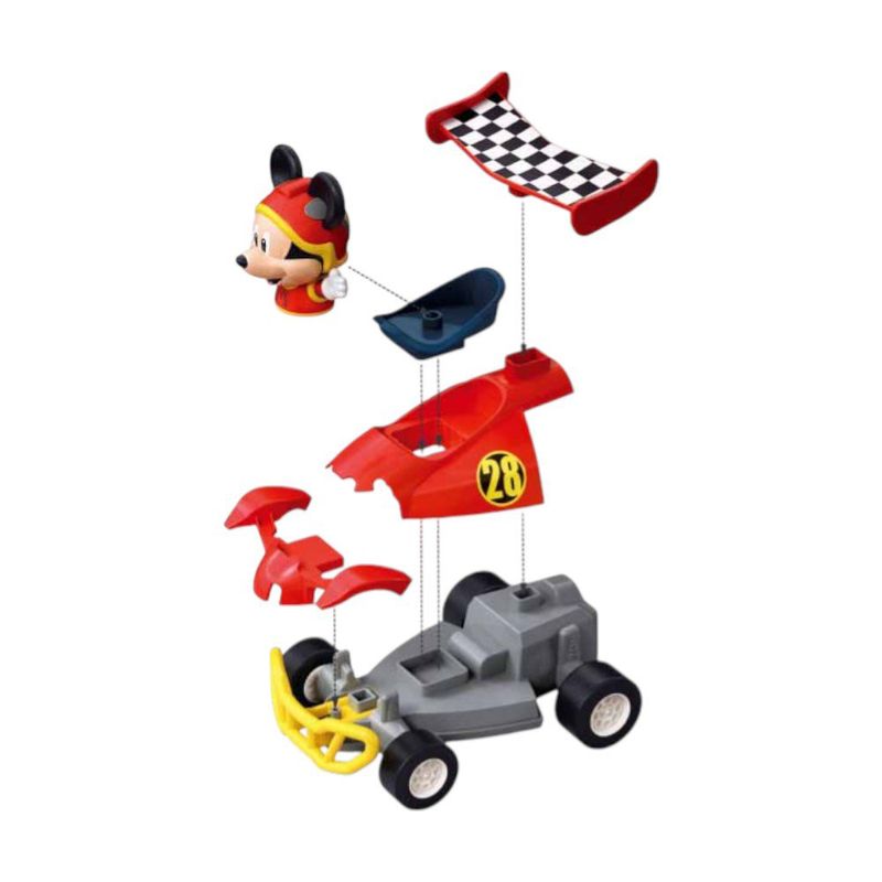 Set de Construcción Vehículo de Carreras Mickey 7 Pzas