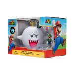 Super Mario Set King Boo Gigante con Figura de Luigi
