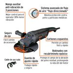 Esmeriladora Angular 9 Plg Industrial 2400W - Truper Expert