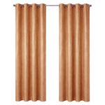 Cortina Black Out con Ojales de Metal Color Terracota 137 x 228 Cm