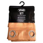 Cortina Black Out con Ojales de Metal Color Terracota 137 x 228 Cm