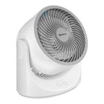 Ventilador de Escritorio de 3 Velocidades con Luz LED Color Blanco