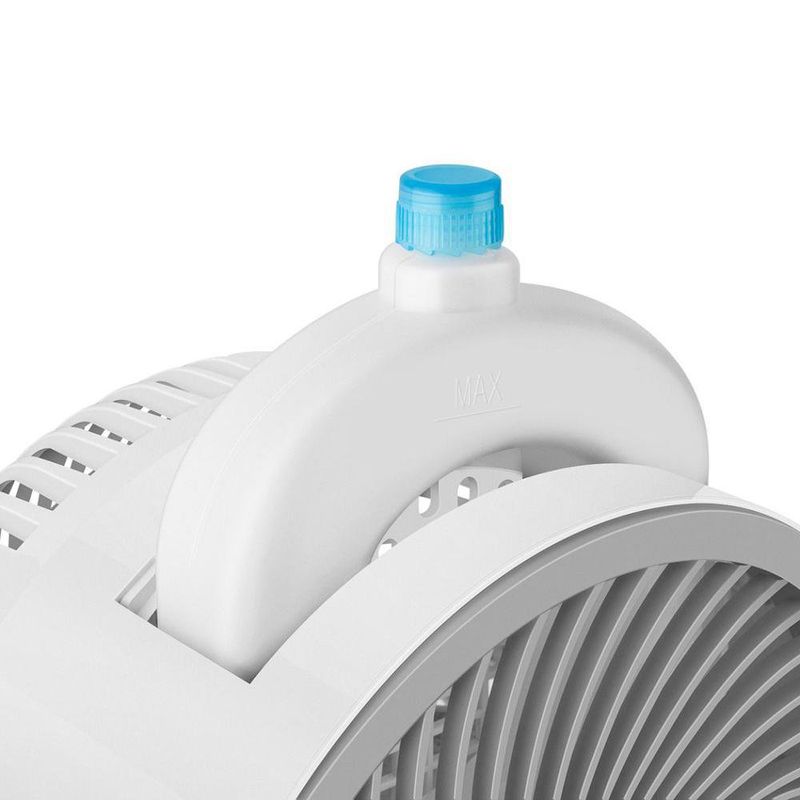 Ventilador de Escritorio de 3 Velocidades con Luz LED Color Blanco