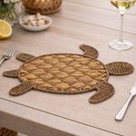 Individual Decorativo de 50 cm Diseño Tortuga Tejido Natural